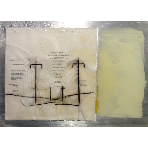 Michael Jensen, paintings: Black Poles
